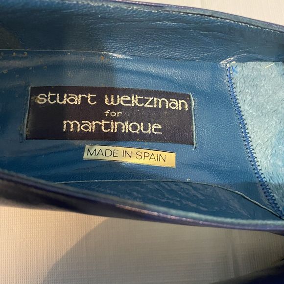 Stuart Weitzman Martinique Wedge Shoes Size 6B Vintage Blue RARE NWT - Picture 10 of 14